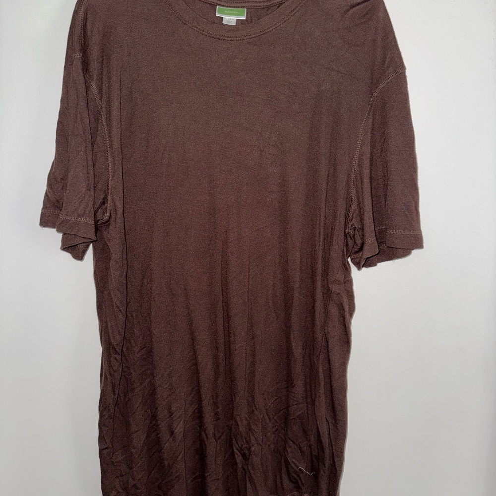 Merona Men's Chocolate Brown Short Sleeve Tee